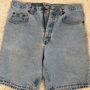 Light Blue Denim Men’s Shorts Flying A Workwear Y2K Jorts Cotton Size 32